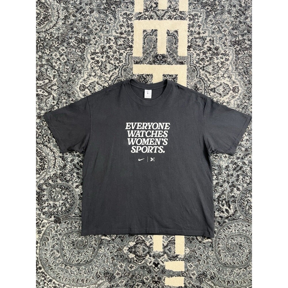 Womens Nike X TOGETHNR Collab Graphic Tshirt Size XL Black